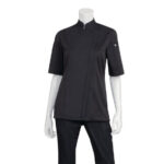 Chef Works Springfield Zip Kochjacke für Damen Schwarz 2XL – Bild 3