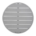 Bolero hellgraue runde Aluminium Tischplatte 580mm – Bild 3