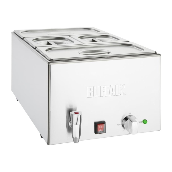 download_2l7r-26.jpg Buffalo Bain Marie mit Ablasshahn und Schalen – Bild 1