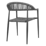 Bolero Eden PE Twist Rattan Outdoor-Sessel Charcoal (4 Stück) – Bild 3