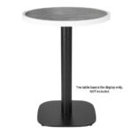 Bolero Fiberglas-Tischplatte, rund, dunkler Steineffekt, 580 mm – Bild 5
