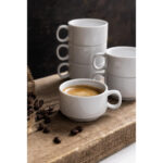 Olympia Whiteware stapelbare Espressotassen 85ml 3oz (12 Stück) – Bild 8