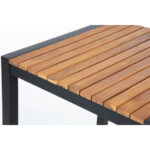Bolero quadratischer Stahl und Akazienholz Bartisch 60cm – Bild 4