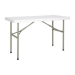 Bolero rechteckiger Klapptisch weiß 122cm