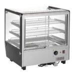 Buffalo Quadratische Tischplatte Beheizte Auslagevitrine 120Ltr – Bild 2