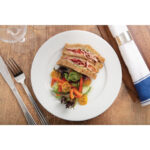 Olympia Whiteware Teller mit breitem Rand 23cm (12 Stück) – Bild 7