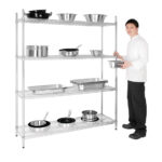 Vogue 4 Reihen Drahtregal-Kit 1525x460mm – Bild 2