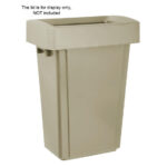 Jantex Slim Mülleimer Beige 60Ltr – Bild 4