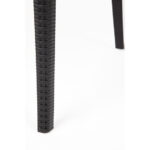 Bolero Rattanstühle mit Armlehne schwarz (4 Stück) – Bild 4