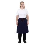 Southside Baumwoll-Canvas-Bistro-Schürze Marineblau