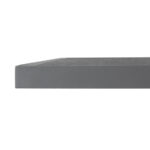 Bolero Black Brushed Mix Outdoor-Tischplatte aus gehärtetem Glas, quadratisch, graue Zierleiste, 700 mm – Bild 5