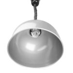 Buffalo ausziehbare runde Wärmelampe mit Silber-Finish – Bild 3