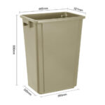 Jantex Slim Mülleimer Beige 60Ltr – Bild 5
