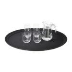 Olympia Kristallon Polypropylen Antirutsch Serviertablett oval 68,5cm – Bild 7