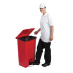 Rubbermaid Abfalleimer rot 87Ltr – Bild 5