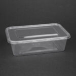 Fiesta recycelbare mikrowellengeeignete Plastikbehälter mit Deckel Mittel 650 ml (250 Stück) – Bild 6