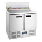 Polar Serie G Pizzakühltisch Saladette 2-türig 254L – Bild 2