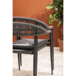 Bolero Eden PE Twist Rattan Outdoor-Sessel Charcoal (4 Stück) – Bild 8