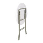 Bolero runder Klapptisch weiß 60cm Durchmesser, 73,5cm hoch – Bild 3