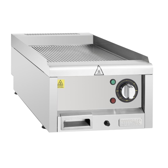 download_3l6z-0f.jpg Gerippte Elektro-Grillplatte der Buffalo 600-Serie, 400 mm – Bild 1