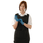 Hygiplas Vinylhandschuhe gepudert blau M (100 Stück) – Bild 2