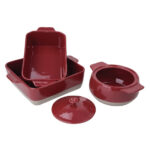 Olympia Bräter rot und taupe 4,2L – Bild 3
