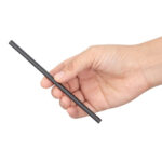 Fiesta Compostable kompostierbare einzeln verpackte Papierstrohhalme 14cm schwarz (250 Stück) – Bild 4