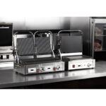 Buffalo Doppelkontaktgrill Gerippte Platten – Bild 9
