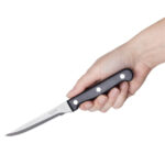 Olympia Steakmesser mit schwarzem Griff 21,5cm (12 Stück) – Bild 5