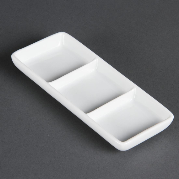 download_3sld-3h.jpg Olympia Whiteware dreifache Präsentierschalen (12 Stück) – Bild 1