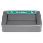 Jantex Slim Bin Deckelaufkleber Mischglas – Bild 2