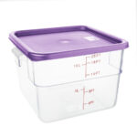 Hygiplas Quadratischer Deckel Violett Groß – Bild 2