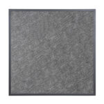 Bolero Black Brushed Mix Outdoor-Tischplatte aus gehärtetem Glas, quadratisch, graue Zierleiste, 700 mm – Bild 3