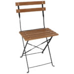 Bolero klappbare Terrassenstühle Holzimitat (2 Stück) – Bild 5