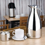 Olympia Thermoskanne Edelstahl-Look 2L – Bild 3
