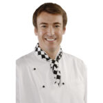 Whites Halstuch schwarz-weiß großkariert – Bild 2