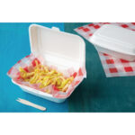 Fiesta Compostable kompostierbare Zuckerrohr Klappdeckelbehälter 18,2cm (250 Stück) – Bild 7