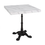 Bolero Vorgebohrte quadratische Tischplatte Marmor-Effekt 700mm