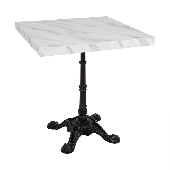 download_4f80-pq.jpg Bolero Vorgebohrte quadratische Tischplatte Marmor-Effekt 700mm – Bild 1