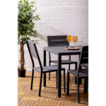 Bolero Valletta Grau Geschlitzter Outdoor Tisch 780mm – Bild 10