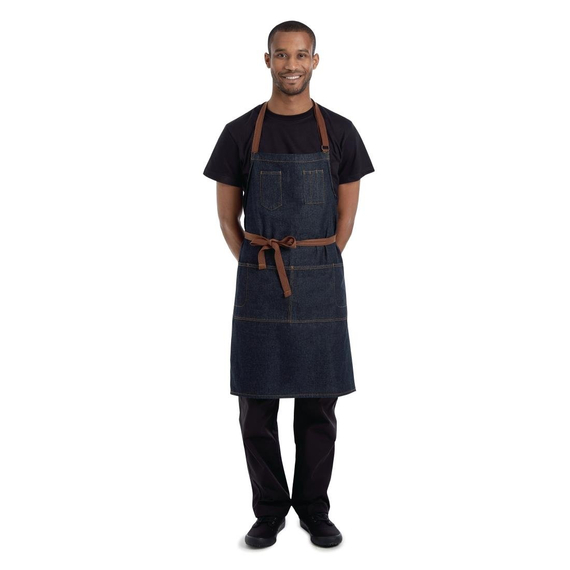 download_4lo2-ua.jpg Chef Works Urban Memphis Lätzchenschürze Indigo – Bild 1