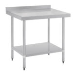 Vogue Arbeitstisch mit Aufkantung und Regalboden 90 x 70cm – Bild 5