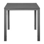 Bolero Valletta Grau Geschlitzter Outdoor Tisch 780mm – Bild 2