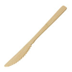 Sier Einwegbesteck Messer Bambus 170 mm (50 Stück)
