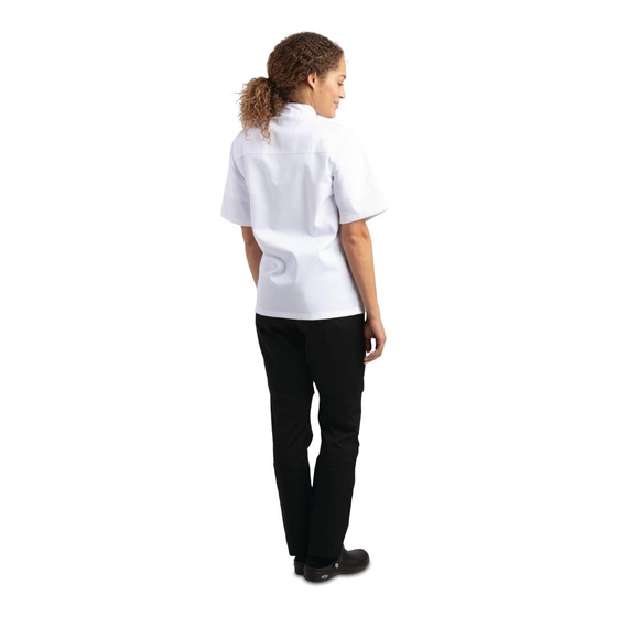 download_4v21-4j.jpg Whites Chicago Kochjacke kurze Ärmel weiß L – Bild 1