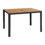Bolero rechteckiger Stahl- und Akazienholztisch 120x80cm – Bild 6