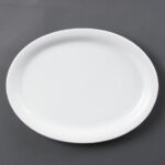 Olympia Whiteware ovale Servierteller 29,2cm (6 Stück)