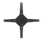 Bolero klappbarer Tischfuß mit Fußkreuz Aluminium schwarz 72cm hoch – Bild 4