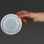 Vegware kompostierbare flache Deckel für Suppen- und Universalbecher 35cl/45,4cl (500 Stück) – Bild 6