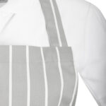 Whites Latzschürze Grau Weiß Metzgerstreifen – Bild 6